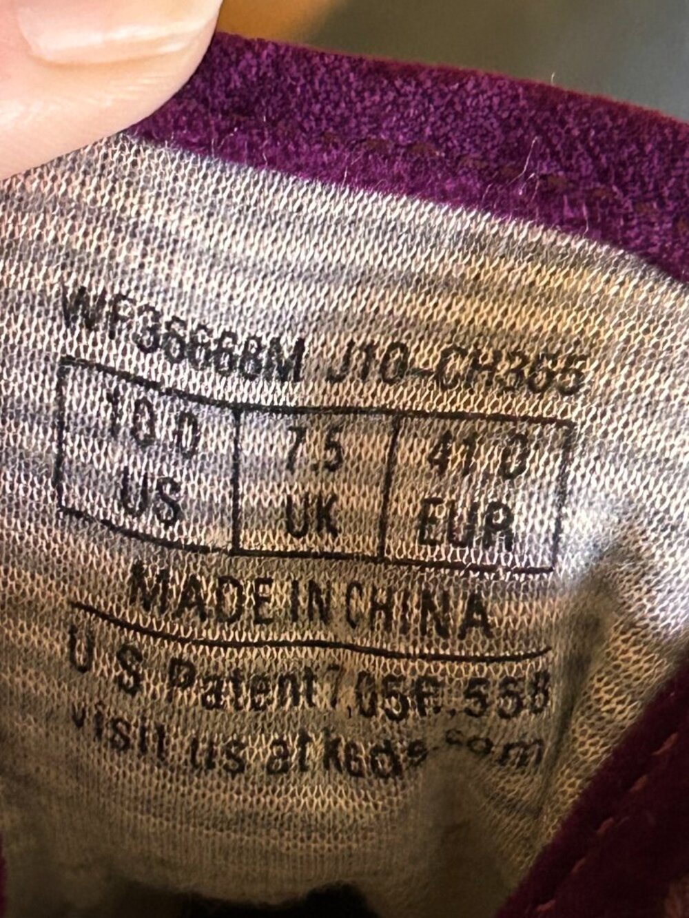 NEW Keds Purple/Plum Velvet Lace-Up Sneakers Women’s Size 10, no tags, no box - Picture 3 of 7